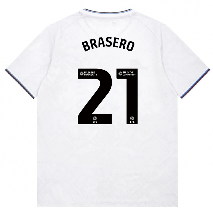 Danxen Kinder Sarah Brasero-Carreira #21 Burgund Weiß Auswärtstrikot Trikot 2026/27 T-Shirt Schweiz