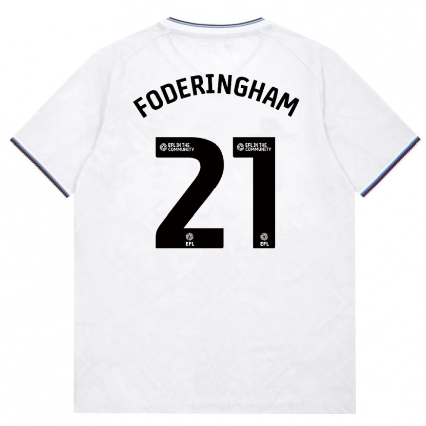 Danxen Kinder Wes Foderingham #21 Burgund Weiß Auswärtstrikot Trikot 2026/27 T-Shirt Schweiz
