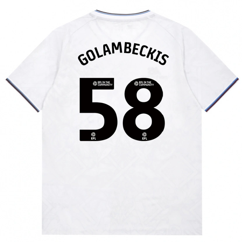 Danxen Kinder Airidas Golambeckis #58 Burgund Weiß Auswärtstrikot Trikot 2026/27 T-Shirt Schweiz