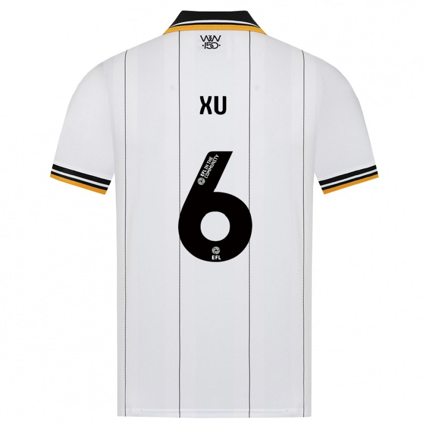 Danxen Kinder Bin Xu #6 Orange Weiß Schwarz Auswärtstrikot Trikot 2026/27 T-Shirt Schweiz