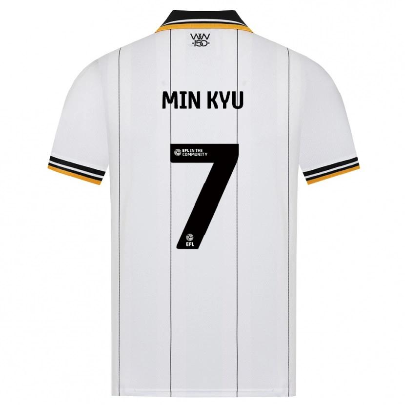 Danxen Kinder Min-Kyu Ji #7 Orange Weiß Schwarz Auswärtstrikot Trikot 2026/27 T-Shirt Schweiz