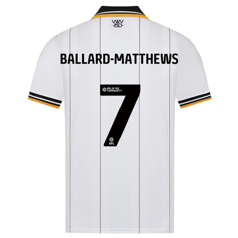 Danxen Kinder Emilio Ballard-Matthews #7 Orange Weiß Schwarz Auswärtstrikot Trikot 2026/27 T-Shirt Schweiz