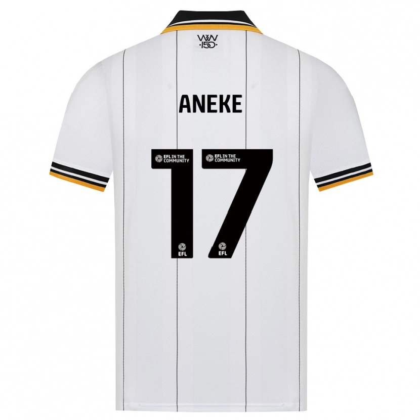 Danxen Kinder Aaron Aneke #17 Orange Weiß Schwarz Auswärtstrikot Trikot 2026/27 T-Shirt Schweiz