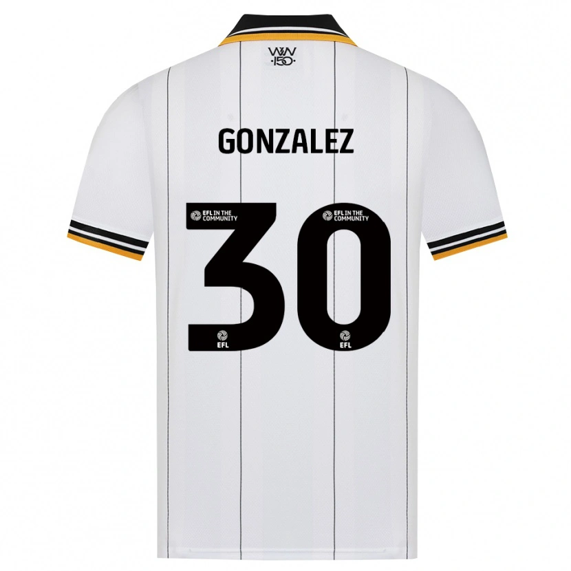 Danxen Kinder Enso González #30 Orange Weiß Schwarz Auswärtstrikot Trikot 2026/27 T-Shirt Schweiz