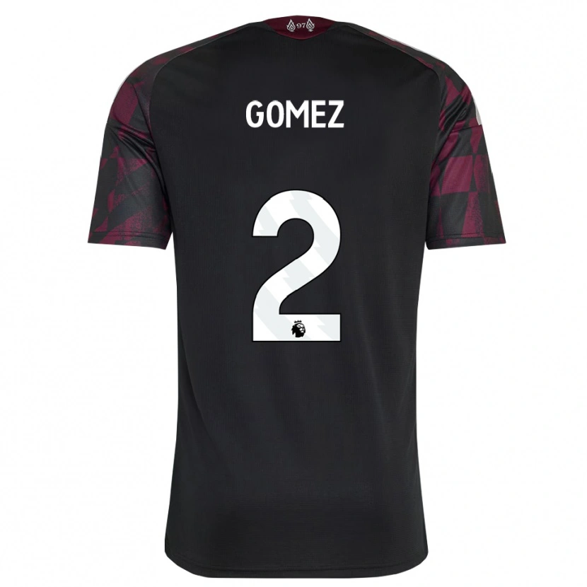Danxen Kinder Joe Gomez #2 Schwarz Weiß Violett Ausweichtrikot Trikot 2026/27 T-Shirt Schweiz