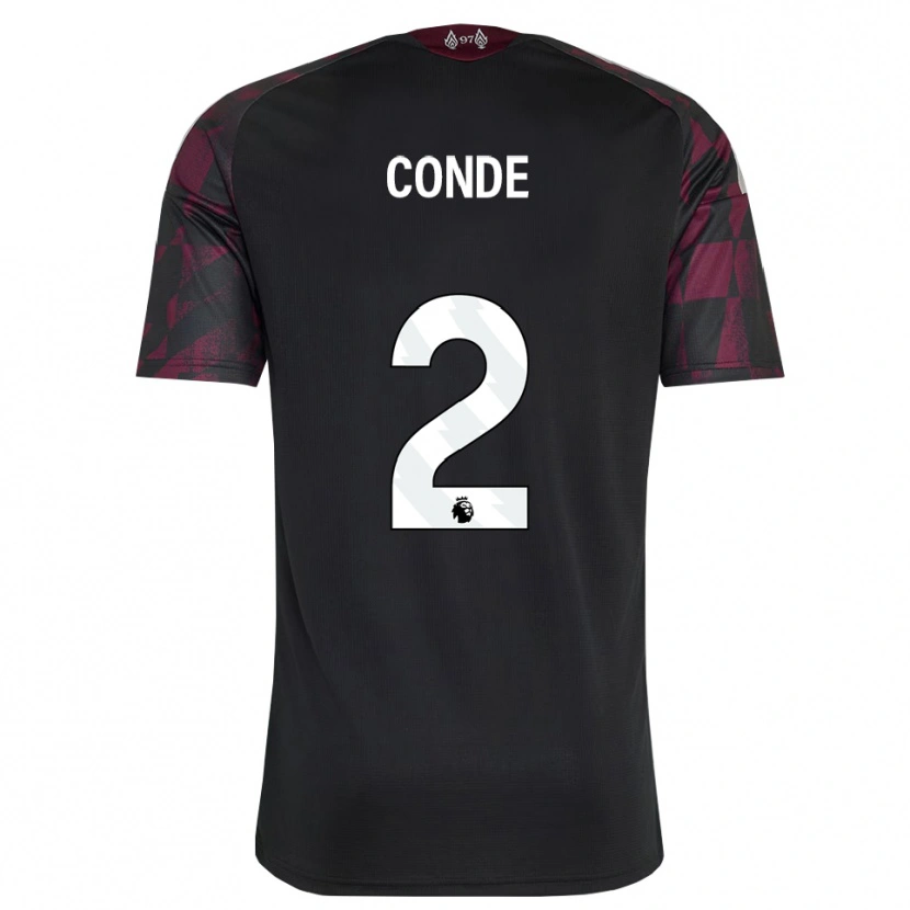 Danxen Kinder Lenix Conde #2 Schwarz Weiß Violett Ausweichtrikot Trikot 2026/27 T-Shirt Schweiz
