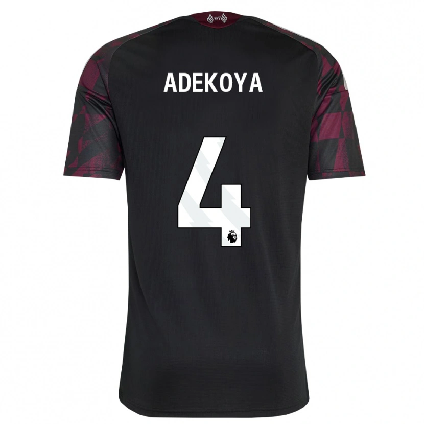 Danxen Kinder Noah Adekoya #4 Schwarz Weiß Violett Ausweichtrikot Trikot 2026/27 T-Shirt Schweiz