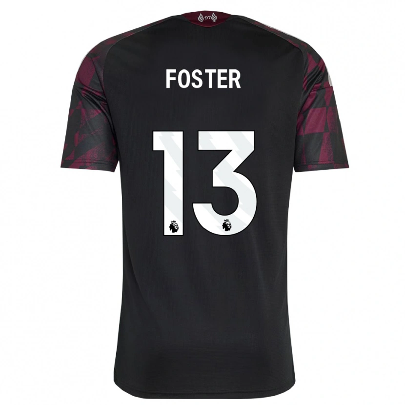 Danxen Kinder Rylee Foster #13 Schwarz Weiß Violett Ausweichtrikot Trikot 2026/27 T-Shirt Schweiz