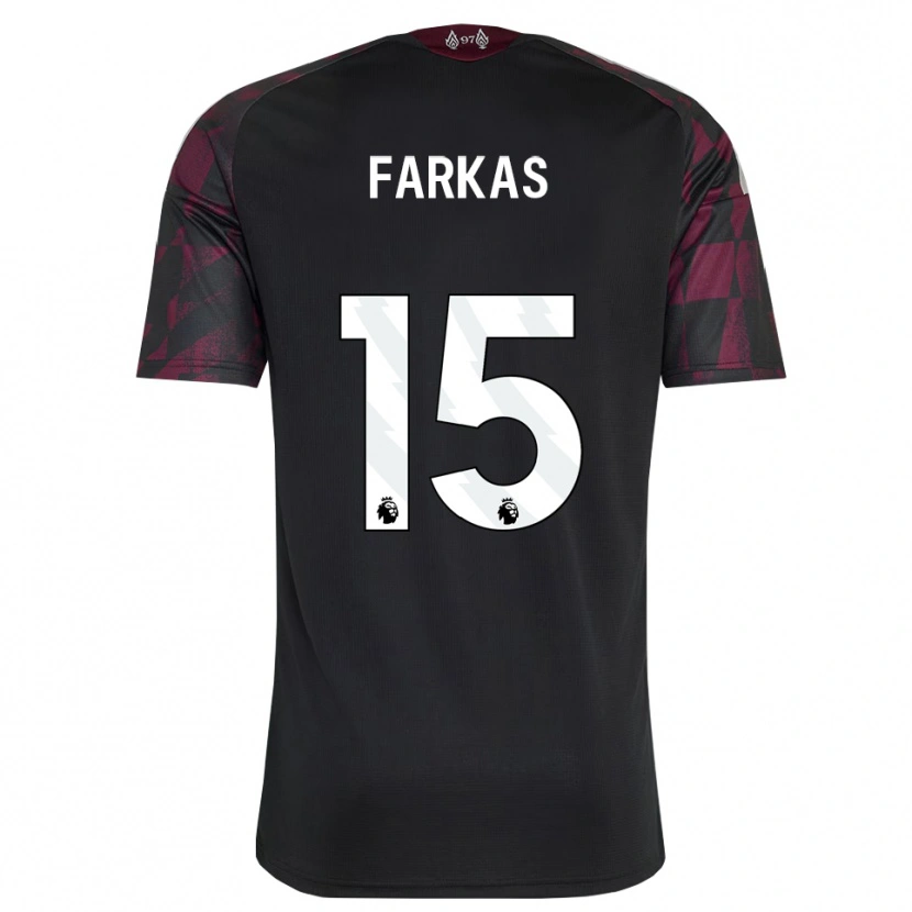 Danxen Kinder Erik Farkas #15 Schwarz Weiß Violett Ausweichtrikot Trikot 2026/27 T-Shirt Schweiz