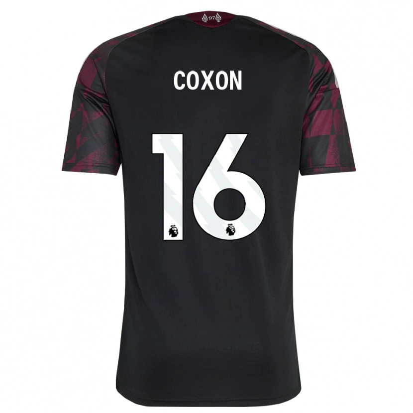 Danxen Kinder Zak Coxon #16 Schwarz Weiß Violett Ausweichtrikot Trikot 2026/27 T-Shirt Schweiz
