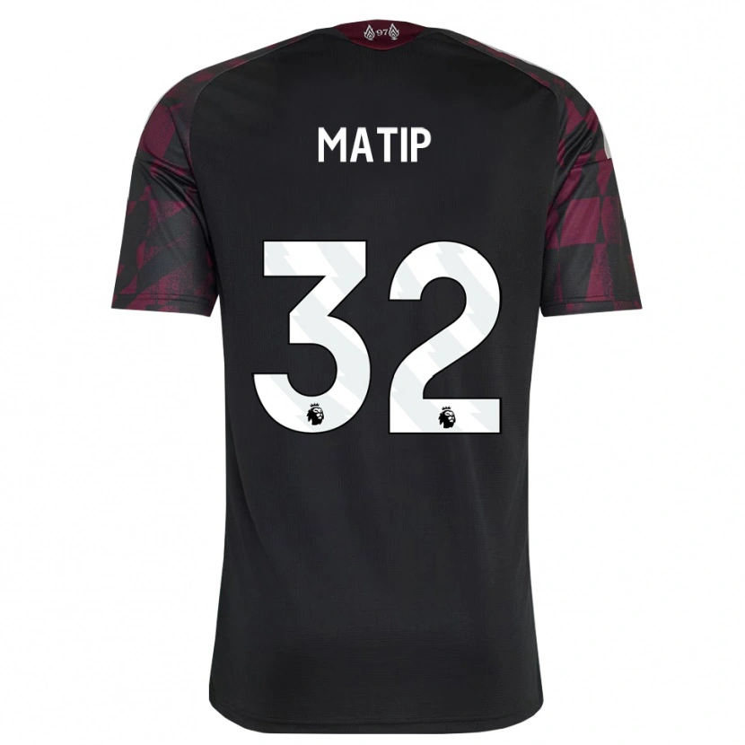 Danxen Kinder Joel Matip #32 Schwarz Weiß Violett Ausweichtrikot Trikot 2026/27 T-Shirt Schweiz