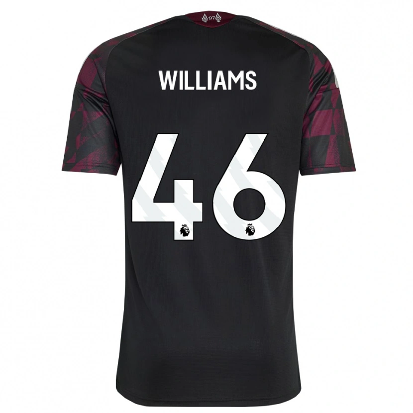 Danxen Kinder Rhys Williams #46 Schwarz Weiß Violett Ausweichtrikot Trikot 2026/27 T-Shirt Schweiz