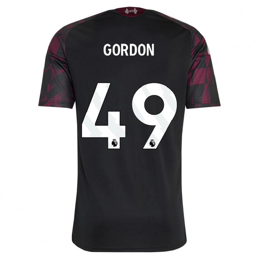 Danxen Kinder Kaide Gordon #49 Schwarz Weiß Violett Ausweichtrikot Trikot 2026/27 T-Shirt Schweiz