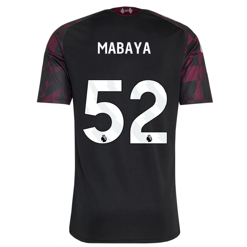 Danxen Kinder Isaac Mabaya #52 Schwarz Weiß Violett Ausweichtrikot Trikot 2026/27 T-Shirt Schweiz