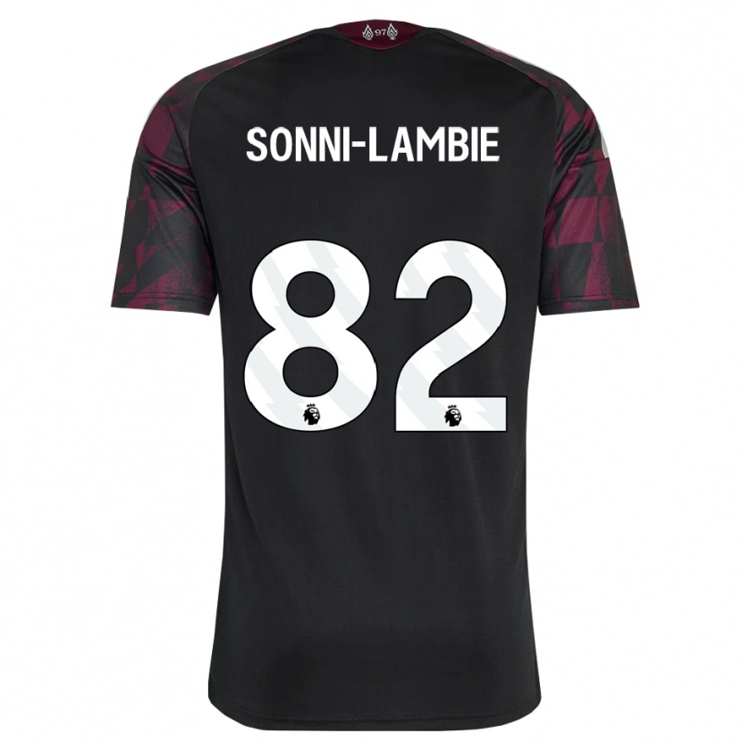 Danxen Kinder Joshua Sonni-Lambie #82 Schwarz Weiß Violett Ausweichtrikot Trikot 2026/27 T-Shirt Schweiz