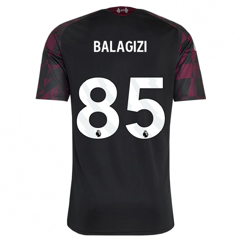 Danxen Kinder James Balagizi #85 Schwarz Weiß Violett Ausweichtrikot Trikot 2026/27 T-Shirt Schweiz