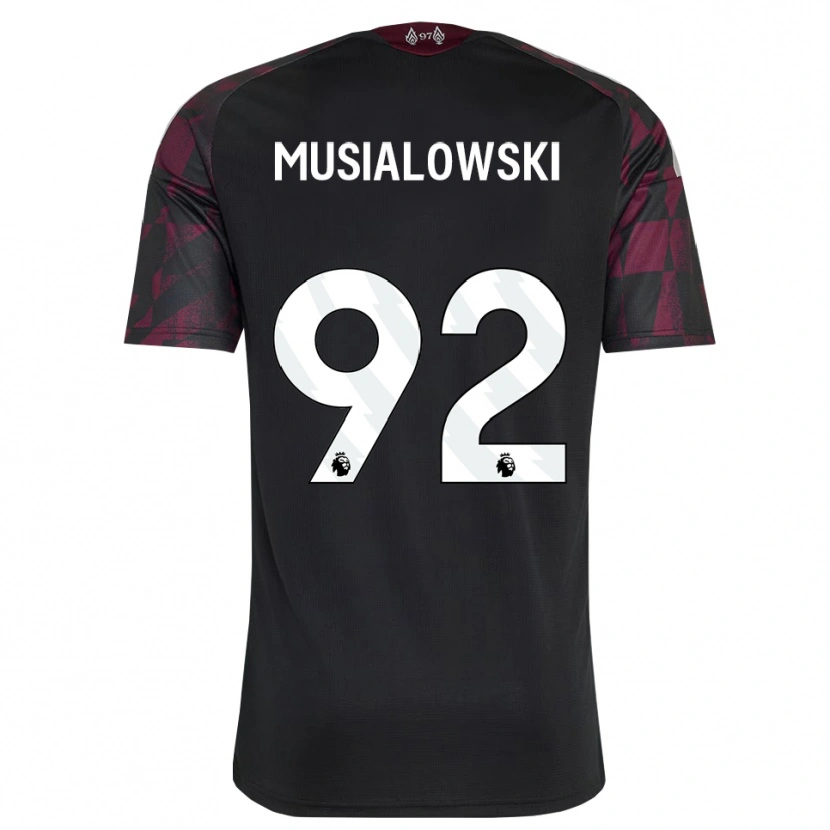 Danxen Kinder Mateusz Musialowski #92 Schwarz Weiß Violett Ausweichtrikot Trikot 2026/27 T-Shirt Schweiz