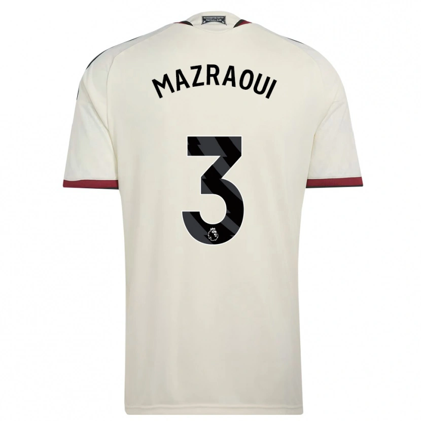 Danxen Kinder Noussair Mazraoui #3 Beige Schwarz Rot Ausweichtrikot Trikot 2026/27 T-Shirt Schweiz