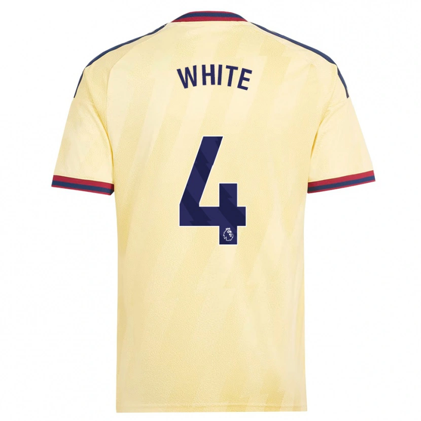 Danxen Kinder Ben White #4 Hell Gelb Mitternachtsblau Ausweichtrikot Trikot 2026/27 T-Shirt Schweiz