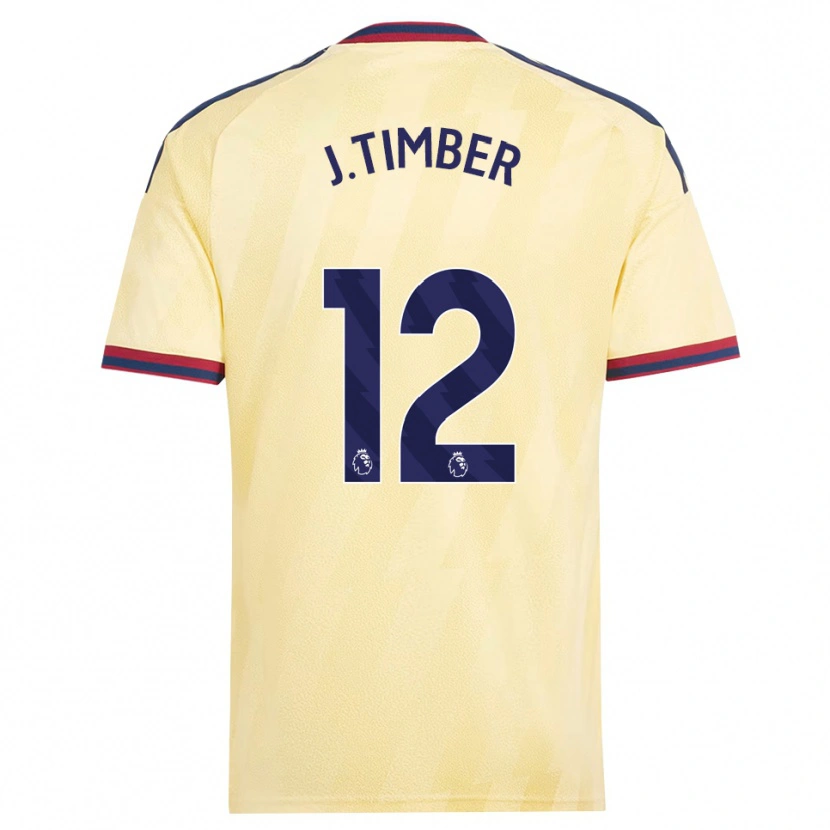 Danxen Kinder Jurriën Timber #12 Hell Gelb Mitternachtsblau Ausweichtrikot Trikot 2026/27 T-Shirt Schweiz