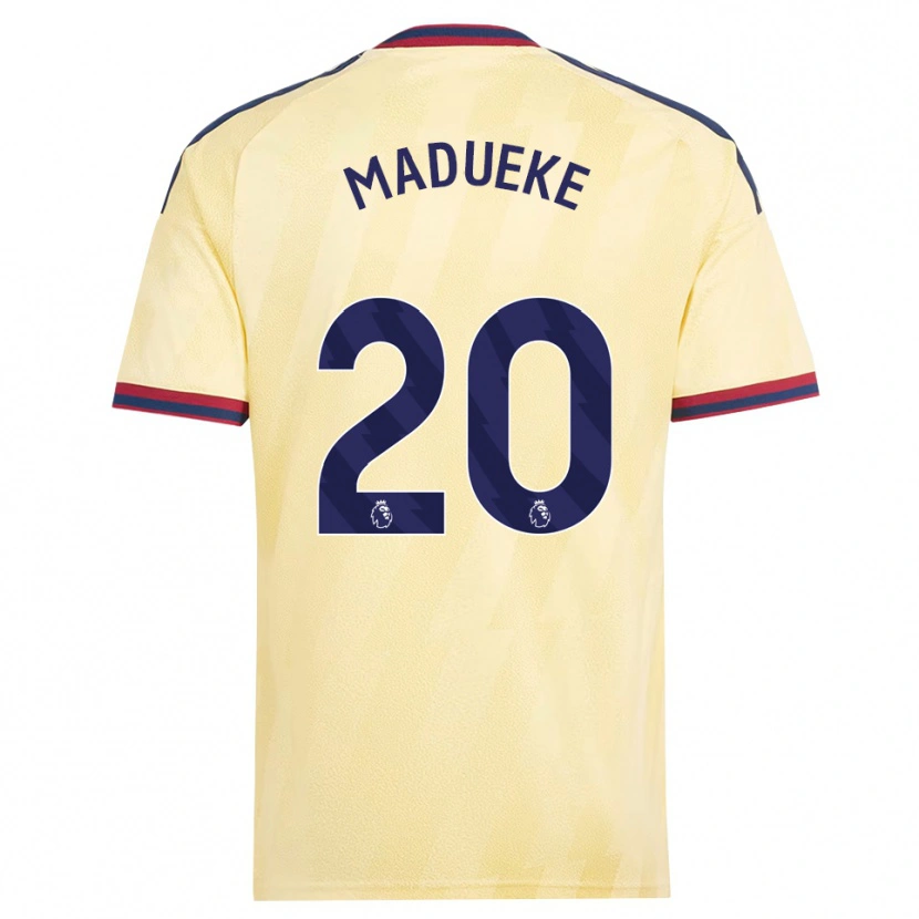 Danxen Kinder Noni Madueke #20 Hell Gelb Mitternachtsblau Ausweichtrikot Trikot 2026/27 T-Shirt Schweiz