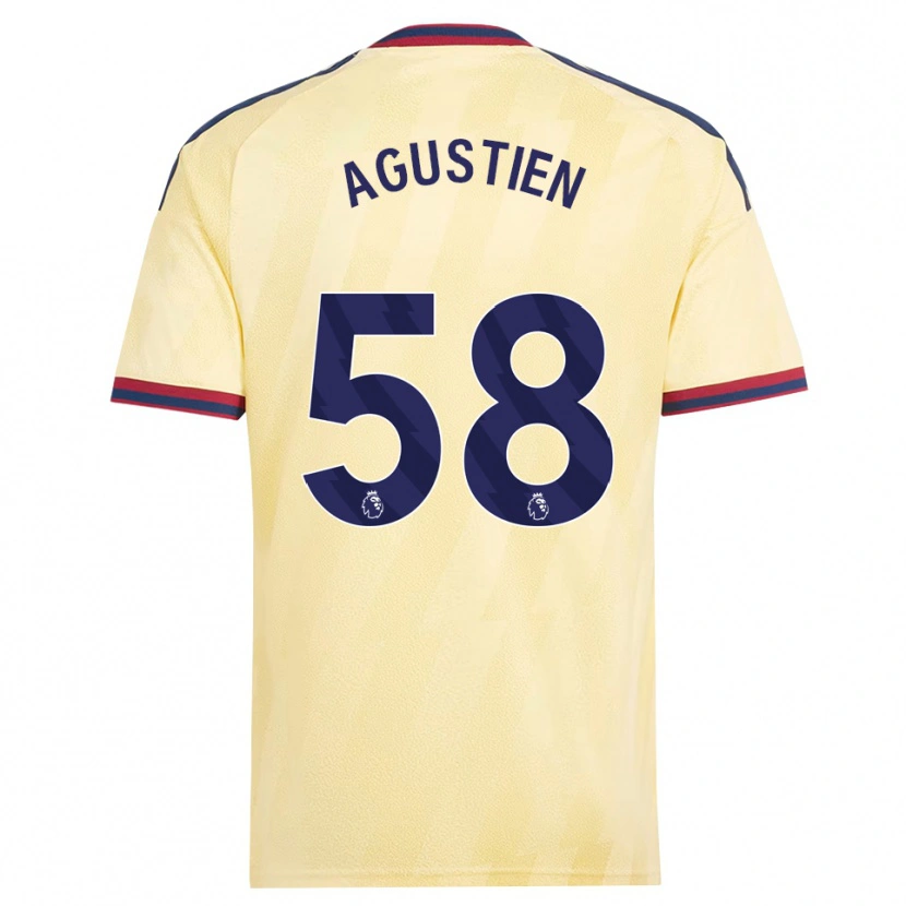 Danxen Kinder Demiane Agustien #58 Hell Gelb Mitternachtsblau Ausweichtrikot Trikot 2026/27 T-Shirt Schweiz