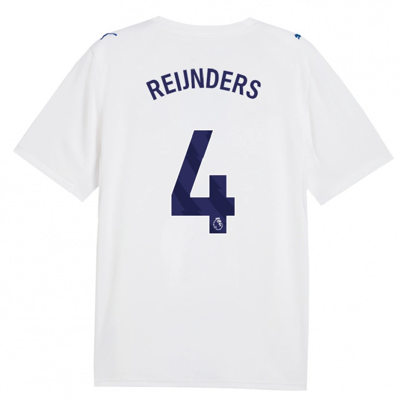 Danxen Kinder Tijjani Reijnders #4 Marineweiß Ausweichtrikot Trikot 2026/27 T-Shirt Schweiz
