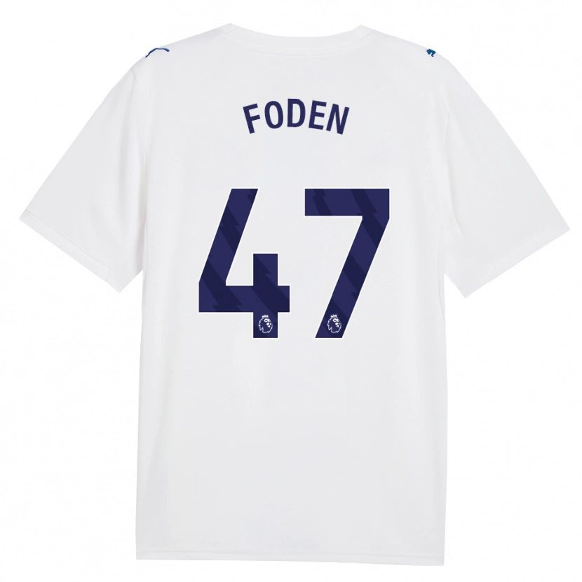 Danxen Kinder Phil Foden #47 Marineweiß Ausweichtrikot Trikot 2026/27 T-Shirt Schweiz