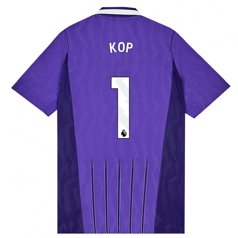 Danxen Kinder Lize Kop #1 Violett Weiß Ausweichtrikot Trikot 2026/27 T-Shirt Schweiz