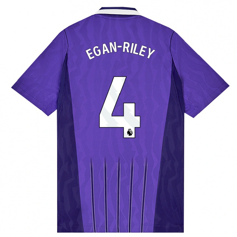 Danxen Kinder Roman Egan-Riley #4 Violett Weiß Ausweichtrikot Trikot 2026/27 T-Shirt Schweiz
