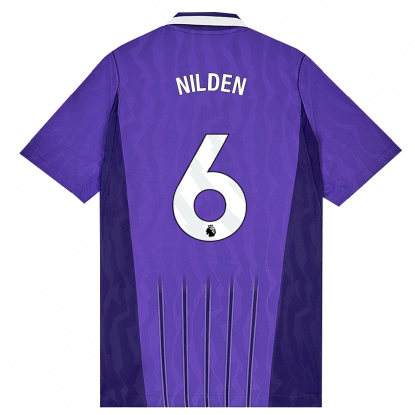 Danxen Kinder Amanda Nildén #6 Violett Weiß Ausweichtrikot Trikot 2026/27 T-Shirt Schweiz