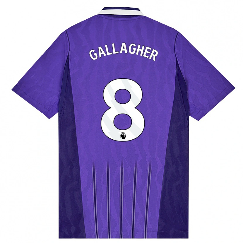 Danxen Kinder Conor Gallagher #8 Violett Weiß Ausweichtrikot Trikot 2026/27 T-Shirt Schweiz