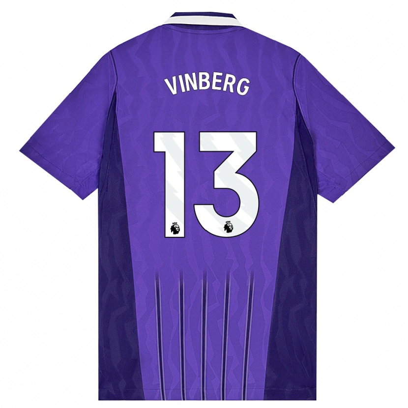 Danxen Kinder Matilda Vinberg #13 Violett Weiß Ausweichtrikot Trikot 2026/27 T-Shirt Schweiz