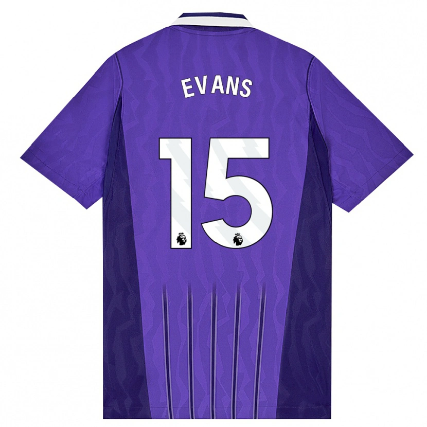 Danxen Kinder Ted Evans #15 Violett Weiß Ausweichtrikot Trikot 2026/27 T-Shirt Schweiz