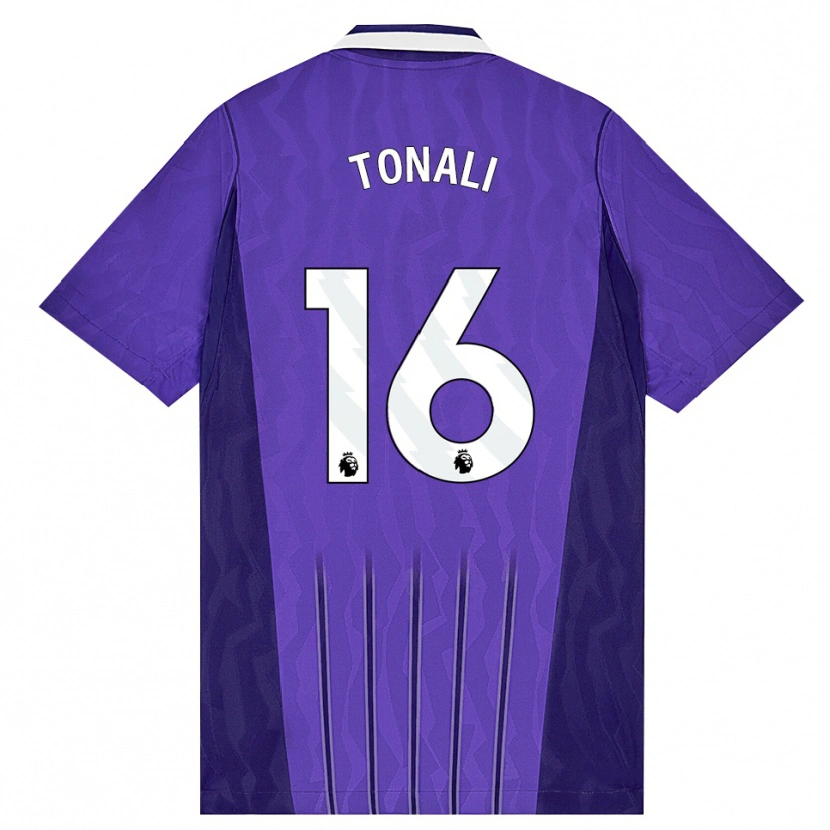 Danxen Kinder Sandro Tonali #16 Violett Weiß Ausweichtrikot Trikot 2026/27 T-Shirt Schweiz