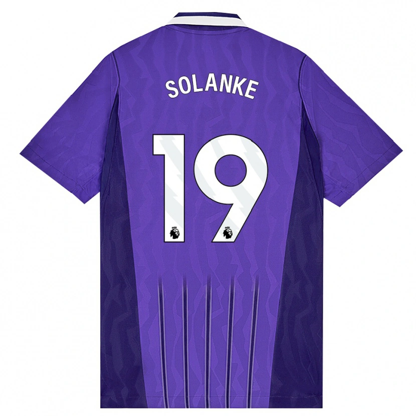 Danxen Kinder Dominic Solanke #19 Violett Weiß Ausweichtrikot Trikot 2026/27 T-Shirt Schweiz
