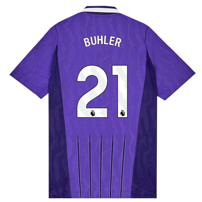 Danxen Kinder Luana Bühler #21 Violett Weiß Ausweichtrikot Trikot 2026/27 T-Shirt Schweiz