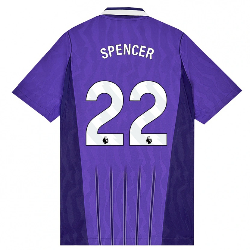 Danxen Kinder Rebecca Spencer #22 Violett Weiß Ausweichtrikot Trikot 2026/27 T-Shirt Schweiz