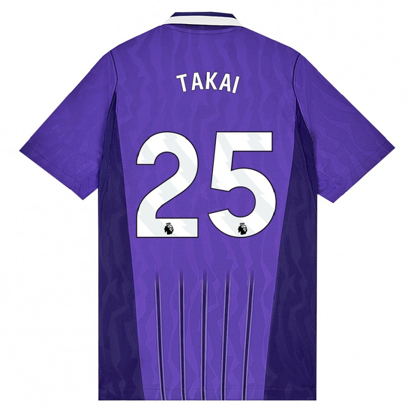 Danxen Kinder Kota Takai #25 Violett Weiß Ausweichtrikot Trikot 2026/27 T-Shirt Schweiz