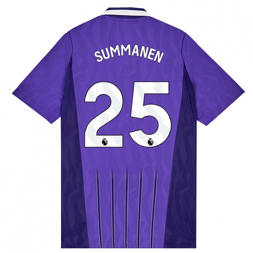 Danxen Kinder Eveliina Summanen #25 Violett Weiß Ausweichtrikot Trikot 2026/27 T-Shirt Schweiz