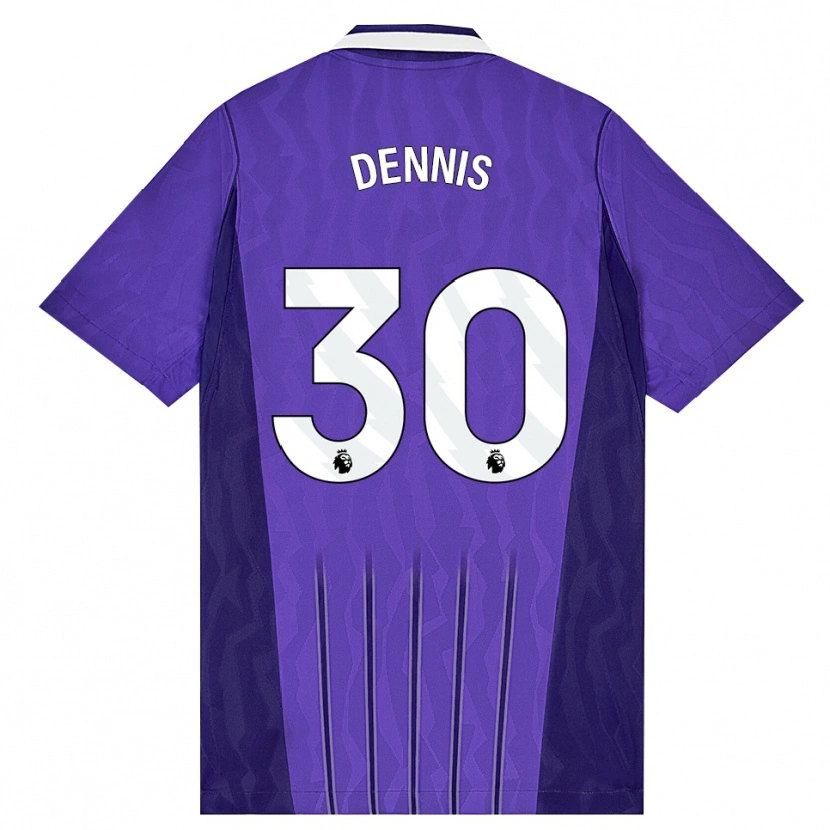 Danxen Kinder Araya Dennis #30 Violett Weiß Ausweichtrikot Trikot 2026/27 T-Shirt Schweiz