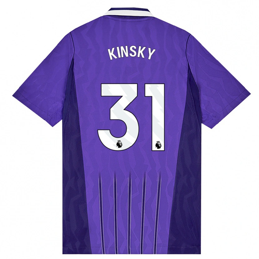 Danxen Kinder Antonín Kinský #31 Violett Weiß Ausweichtrikot Trikot 2026/27 T-Shirt Schweiz