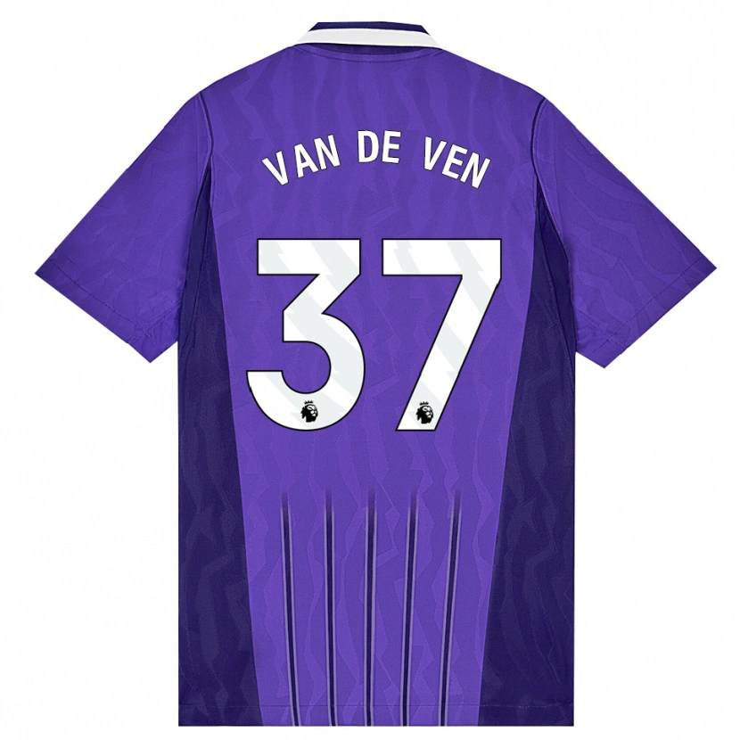Danxen Kinder Micky Van De Ven #37 Violett Weiß Ausweichtrikot Trikot 2026/27 T-Shirt Schweiz