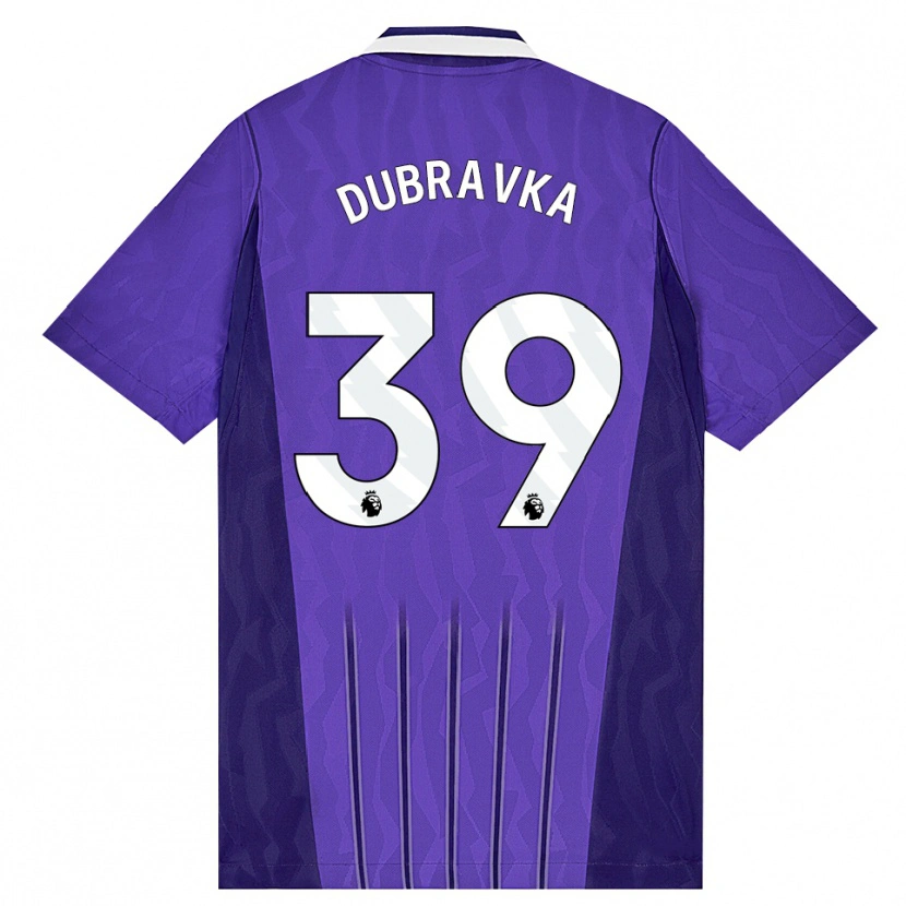 Danxen Kinder Martin Dúbravka #39 Violett Weiß Ausweichtrikot Trikot 2026/27 T-Shirt Schweiz