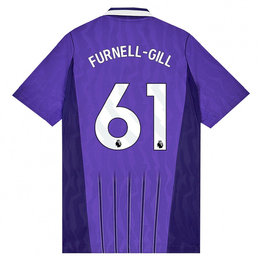 Danxen Kinder Luca Furnell-Gill #61 Violett Weiß Ausweichtrikot Trikot 2026/27 T-Shirt Schweiz