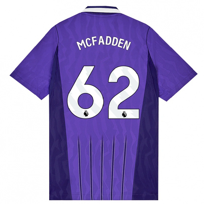 Danxen Kinder Max Mcfadden #62 Violett Weiß Ausweichtrikot Trikot 2026/27 T-Shirt Schweiz