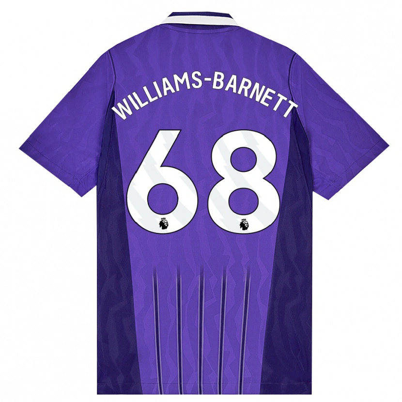 Danxen Kinder Luca Williams-Barnett #68 Violett Weiß Ausweichtrikot Trikot 2026/27 T-Shirt Schweiz