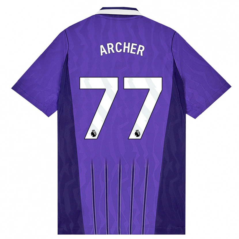 Danxen Kinder Samual Archer #77 Violett Weiß Ausweichtrikot Trikot 2026/27 T-Shirt Schweiz