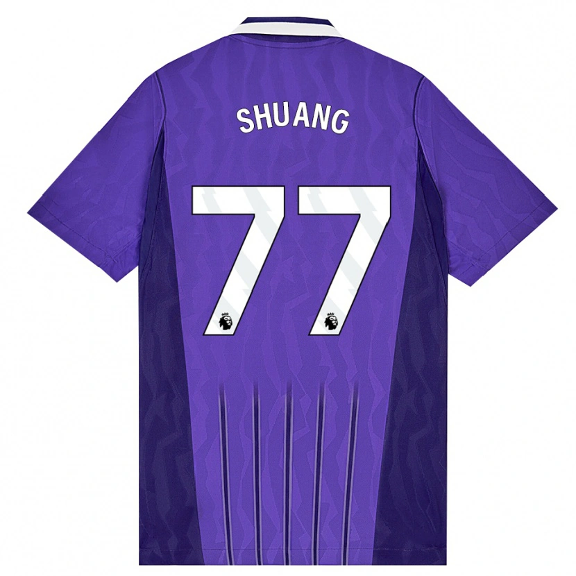 Danxen Kinder Wang Shuang #77 Violett Weiß Ausweichtrikot Trikot 2026/27 T-Shirt Schweiz