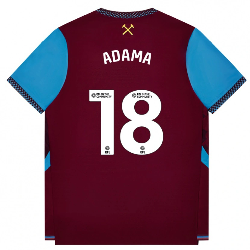 Danxen Kinder Adama Boiro #18 Burgund Kornblumenblau Heimtrikot Trikot 2026/27 T-Shirt Schweiz